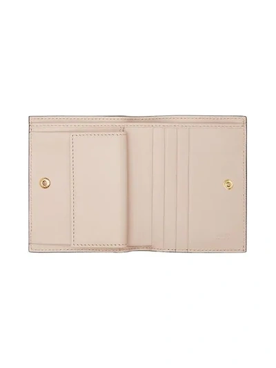 Shop Fendi Compact Bi-fold Wallet - Pink