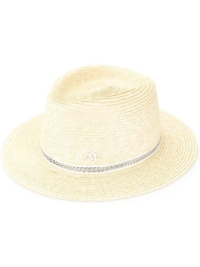 Shop Maison Michel Andre Straw Hat In Yellow