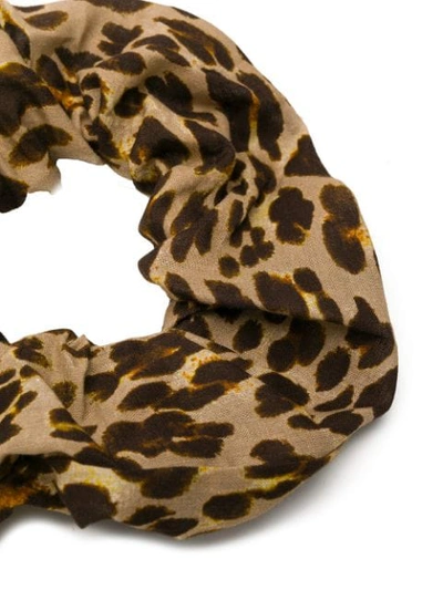 Shop Andamane Leopard Print Scrunchie - Neutrals