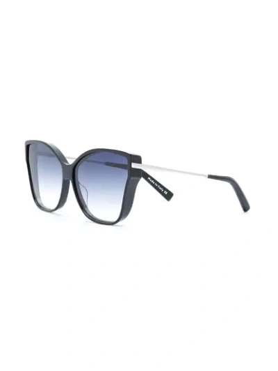 Shop Christian Roth Tripale Butterfly Frame Sunglasses In Black