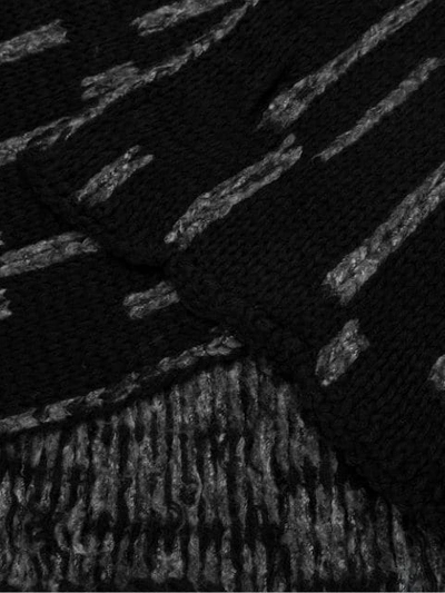 Shop Uma Raquel Davidowicz Blurry Stripes Scarf In Black