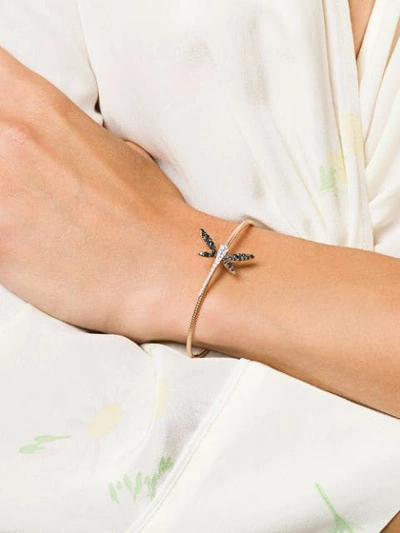 Shop Anapsara 18kt Rose Gold Dragonfly Diamond Bracelet