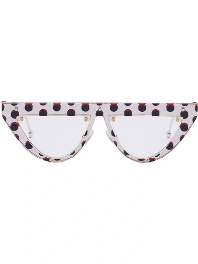 Shop Fendi Defender Sunglasses In Neutrals