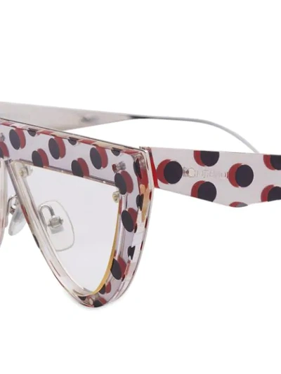 Shop Fendi Defender Sunglasses In Neutrals