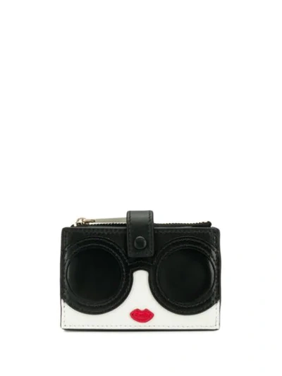Shop Alice And Olivia Compact Stace Face Wallet In Black
