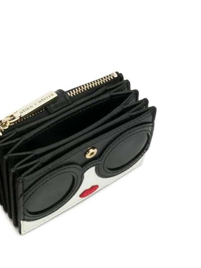 Shop Alice And Olivia Compact Stace Face Wallet In Black