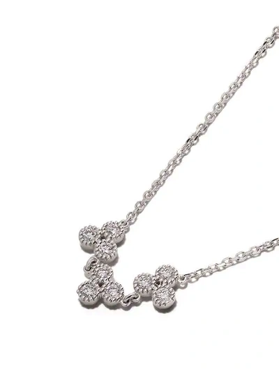 Shop Stone Paris 18kt White Gold Delicate Diamond Necklace