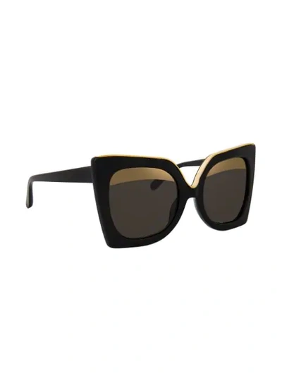 Shop N°21 Linda Farrow Sunglasses In Black