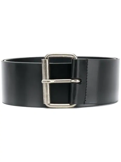 Shop Ann Demeulemeester Leather Belt - Black