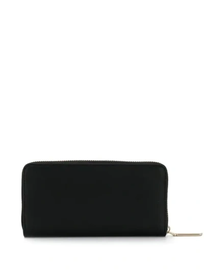Shop Calvin Klein Logo Plaque Wallet In Black