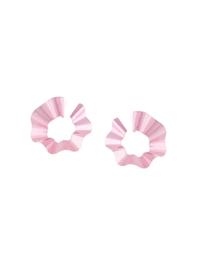 Shop Gaviria Large Ravioli Earrings - Pink