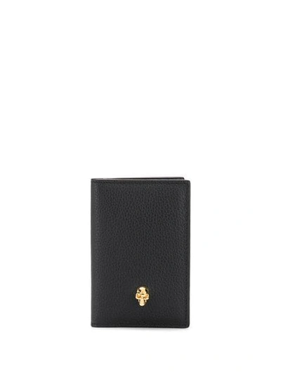 Shop Alexander Mcqueen Skull Detail Card Holder - Black