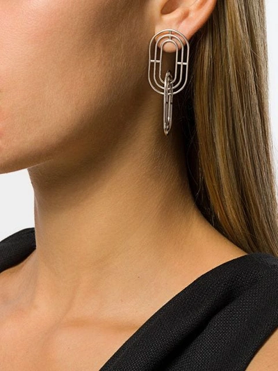 Shop Charlotte Valkeniers Minim Earrings In Silver