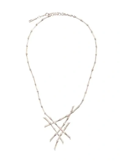 Shop John Hardy Bamboo Necklace In Silver