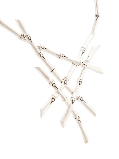 Shop John Hardy Bamboo Necklace In Silver