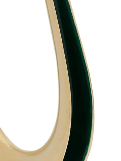 Shop Annelise Michelson Enamel Hoop Earrings In Gold