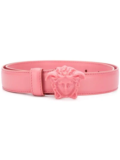 Shop Versace Medusa Head Belt - Pink