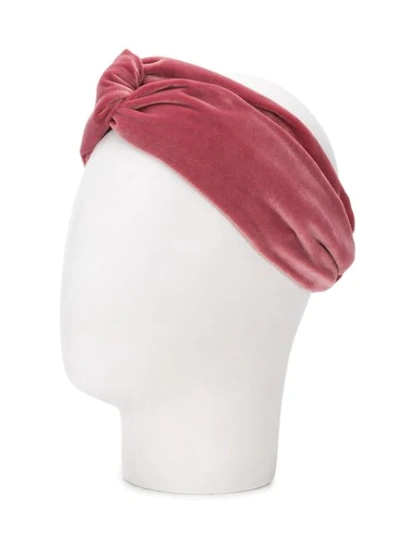 Shop Ca&lou Knot Detail Headband In Pink