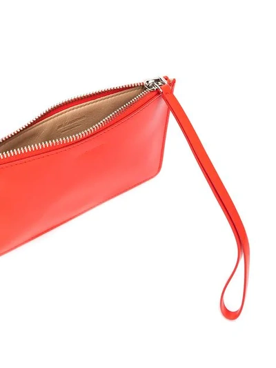 Shop Jil Sander Hand Strap Small Purse In Red