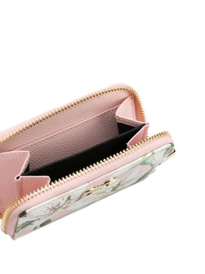 Shop Dolce & Gabbana Lilium-print Wallet In Hfkk8 Pink