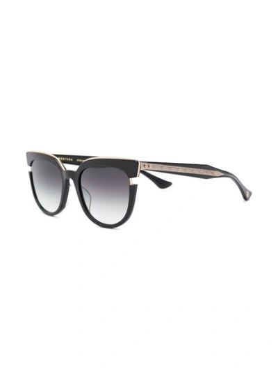 Shop Dita Eyewear Square Tinted Sunglasses In Black