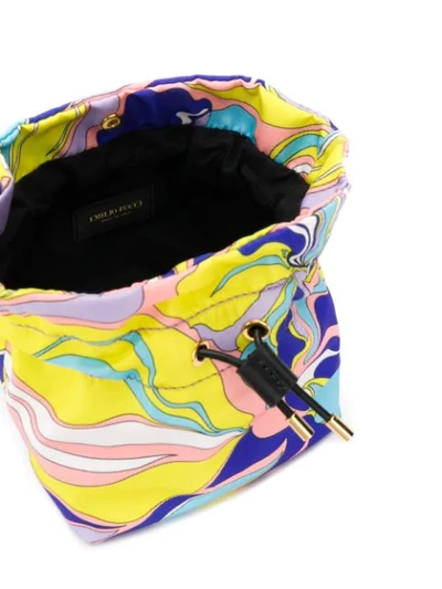 Shop Emilio Pucci Print Make Up Bag In 067 Viola/lime