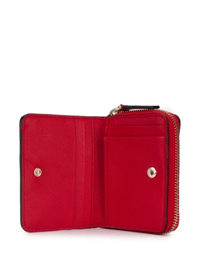 Shop Valentino Garavani Rockstud Wallet - Red