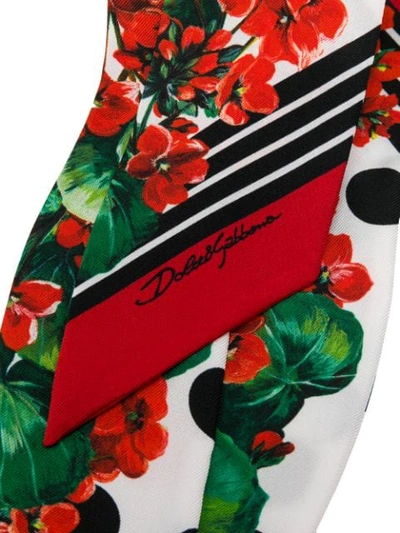 Shop Dolce & Gabbana Printed Scarf In Red