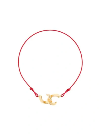 Shop Annelise Michelson Dechainee Cord Bracelet In Gold