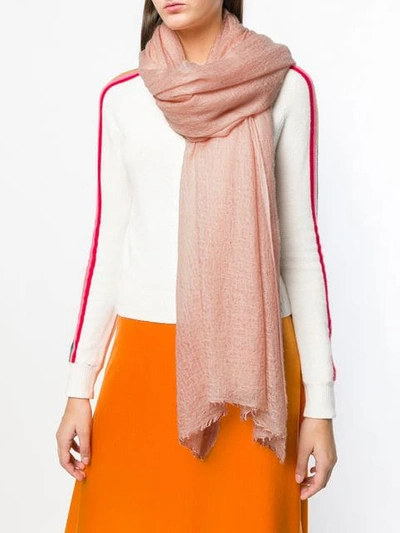 Shop Allude Cashmere Scarf In Pink
