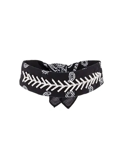 Shop Fallon Jewel Embellished Bandana Choker In Black