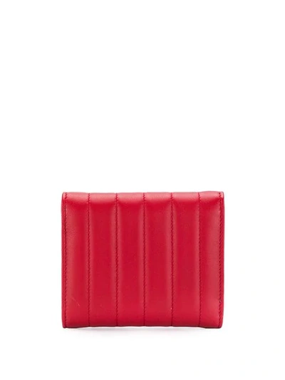 Shop Saint Laurent Vicky Compact Tri In Red