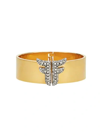 Shop Fendi Armband Mit Kristallen In F179a-burattato Gold +vint