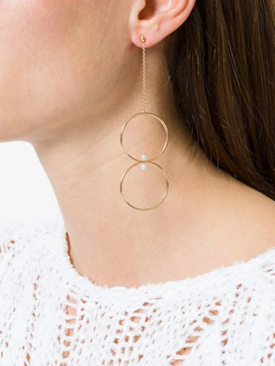 Shop Anissa Kermiche Single Drop Earring In Metallic