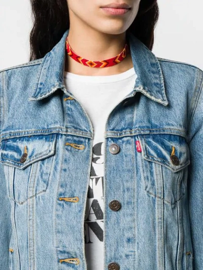 Shop Jessie Western Beaded Choker Necklace In Red