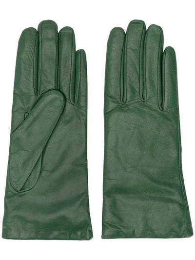 Shop P.a.r.o.s.h Classic Gloves In Green