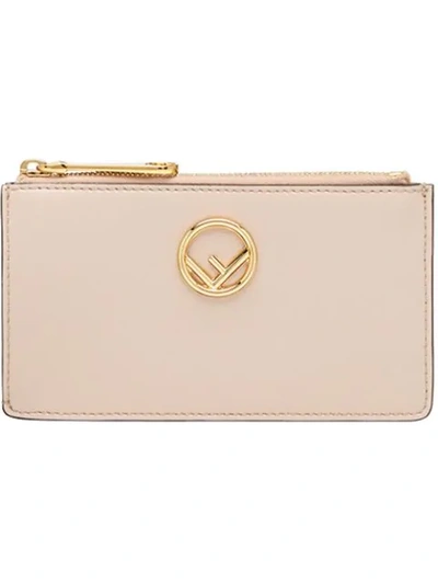 Shop Fendi Slim Card Holder - Pink