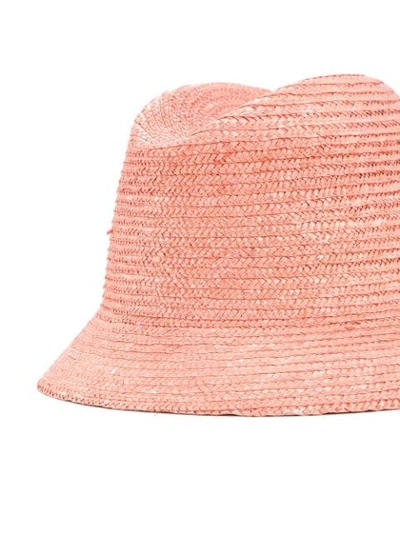 Shop Federica Moretti Small Brim Hat In Pink