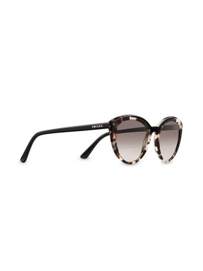 Shop Prada Cat-eye Shaped Sunglasses In Brown