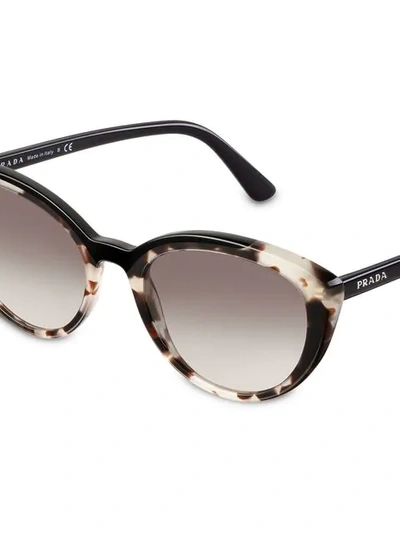 Shop Prada Cat-eye Shaped Sunglasses In Brown