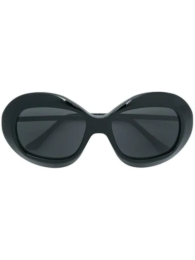 Shop Marni Eyewear Oversized Sunglasses In Black