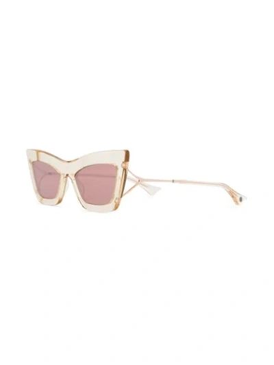 Shop Dita Eyewear Erasur Sunglasses In Metallic