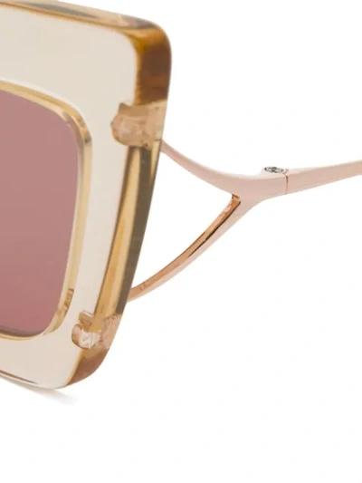 Shop Dita Eyewear Erasur Sunglasses In Metallic
