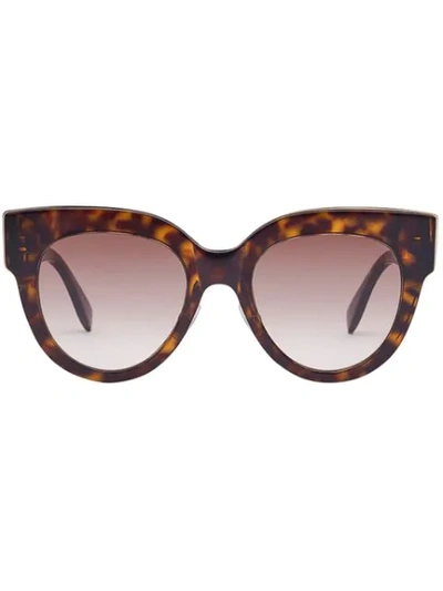 Shop Fendi F Is  Sunglasses In Brown