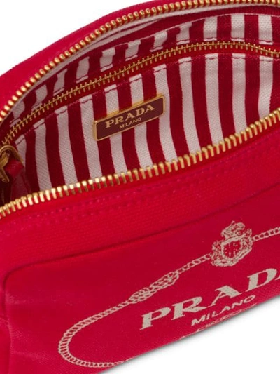 Shop Prada Cosmetic Pouch - Red
