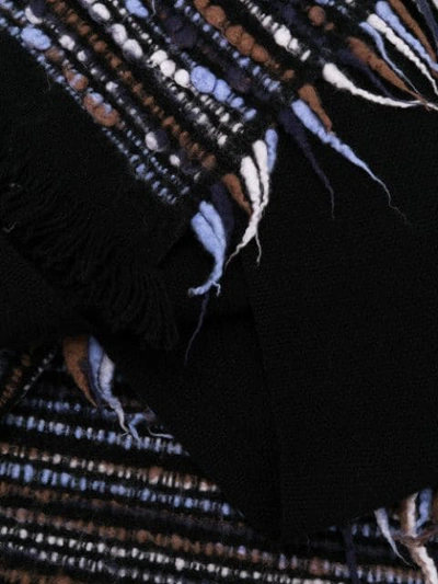 Shop Faliero Sarti Bobble Knit Scarf In Black
