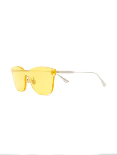 Shop Dior Colorquake2 Sunglasses In Yellow