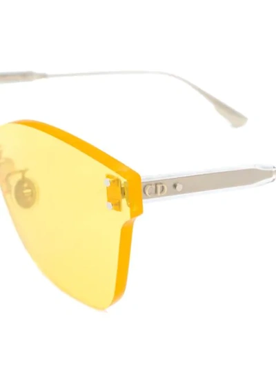 Shop Dior Colorquake2 Sunglasses In Yellow