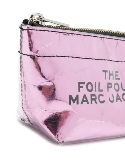 Shop Marc Jacobs The Foil Pouch Bag In Pink