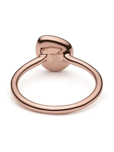 Shop Monica Vinader Nura Small Pebble Stacking Ring In Pink